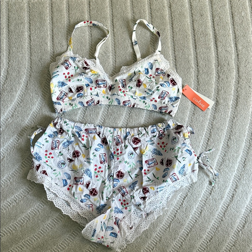 Colsie pj set. Top is large, bottoms are small